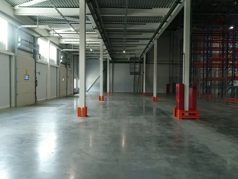 Factory cargo goods storage Stock Footage 84764873