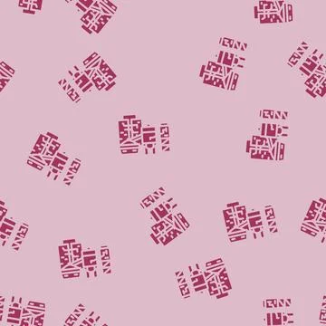 Factory cement glyph vector seamless pattern 스톡 일러스트