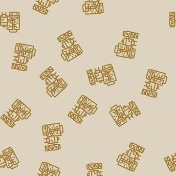 Factory cement line vector seamless pattern Illustrazione stock