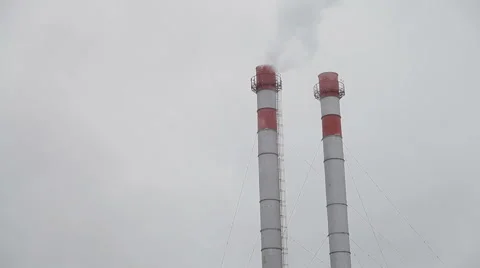 Factory chimney Stock Footage 46400651