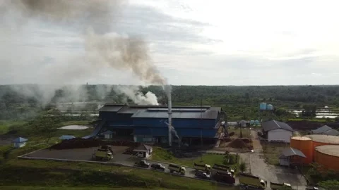 Factory chimney Stock Footage 155294231