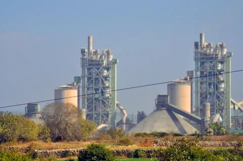 Factory chimney 库存照片