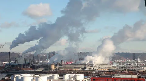 Factory chimney in tacoma Vidéo 24240503