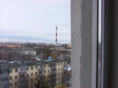 Factory chimneys. 스톡 사진