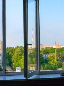 Factory chimneys. 스톡 사진