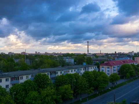 The Factory chimneys. 스톡 사진