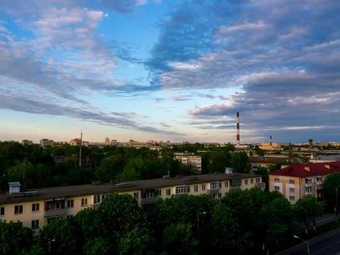 The Factory chimneys. Stock Photos
