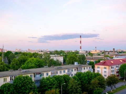 The Factory chimneys. Stock Photos