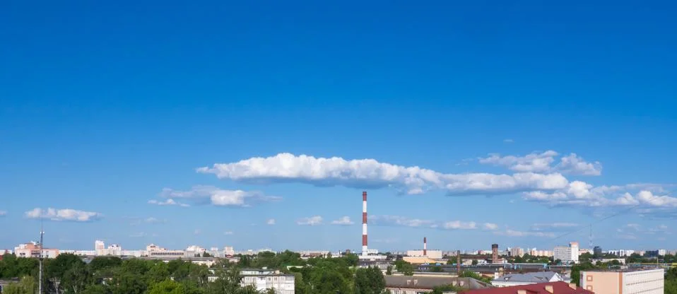 The Factory chimneys. Stock-Fotos