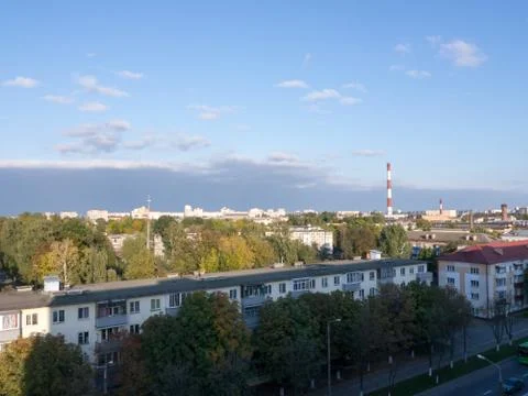 The Factory chimneys. Foto stock
