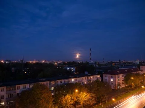 The Factory chimneys. Foto stock