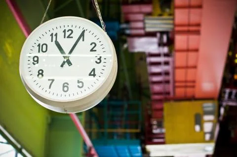 Factory clock Stock Photos