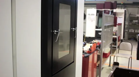 Factory. CNC Machines do the work 스톡 동영상 60250193