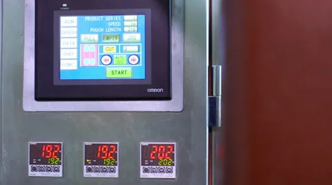 Factory coffee machine in operation Stock Footage 52314128