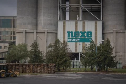 Factory complex Nexe group front enterance Stock Photos