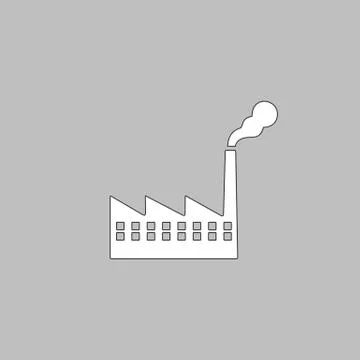 Factory computer symbol Stock Illustration