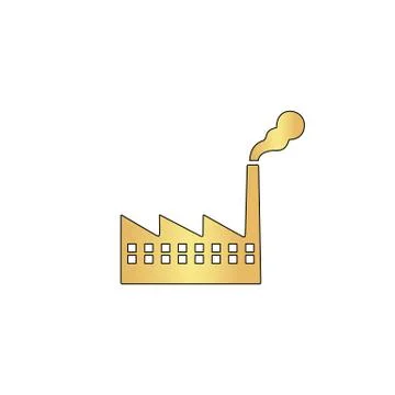 Factory computer symbol Stock Illustration