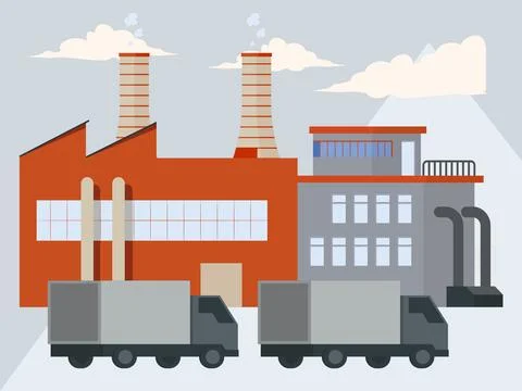 Factory  Concept Illustration Illustrazione stock