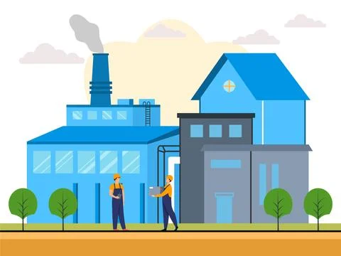 Factory Concept Illustration Stock Illustration