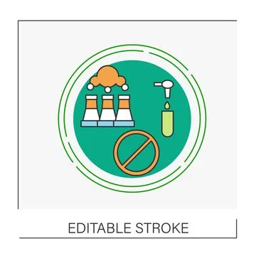 Factory concept line icon Illustrazione stock