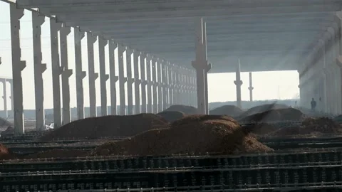 Factory concrete Stock Footage 166525631