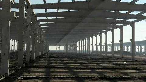Factory concrete Stock Footage 166526077