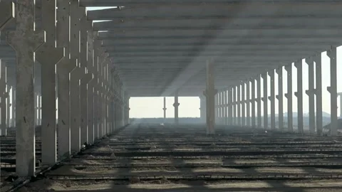 Factory concrete Stock Footage 166526523