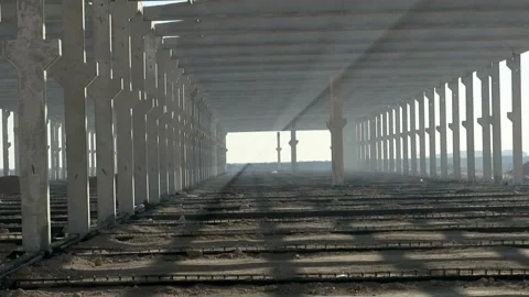 Factory concrete Stock Footage 166526744