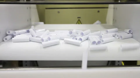 Factory Conveyor - 2 Shots Stock Footage 38012129