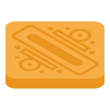 Factory cookie icon, isometric style Stock Illustration