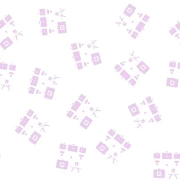 Factory creative command glyph seamless pattern Illustrazione stock