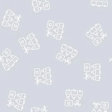 Factory creative command line seamless pattern Illustrazione stock