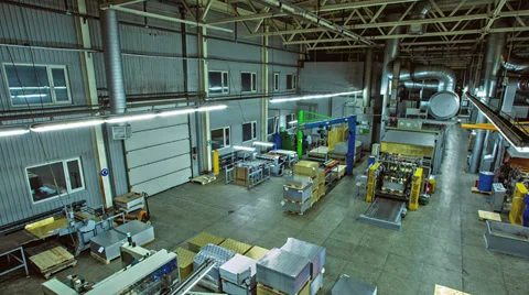 Factory. Day to night timelapse. Stock Footage 32358825