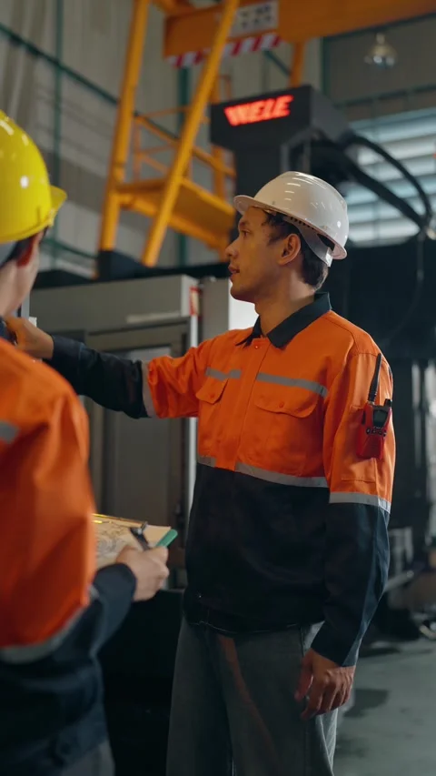 Factory Discussion 库存影片 336316024