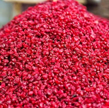 Factory of dried cranberries Stock Photos