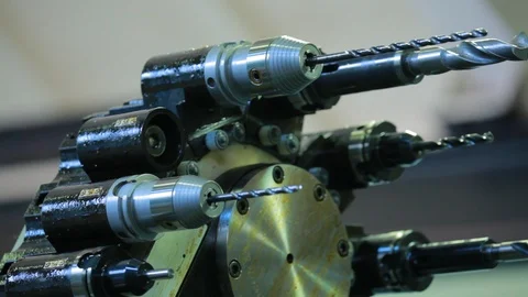 Factory drill parts Stock Footage 93315561