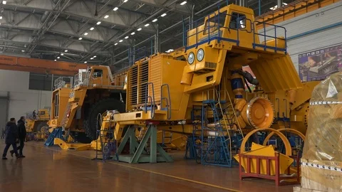 Factory dump truck Stock Footage 87089003