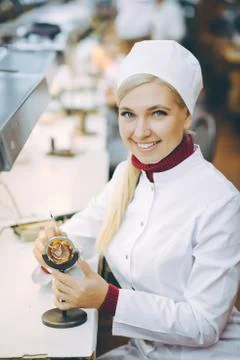 Factory electronics worker Stock Photos