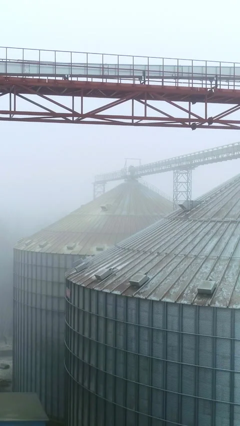 Factory elevator harvested elevator storehouse. Stock Footage 308305152