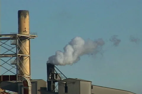 Factory Emissions Stock Footage 561478