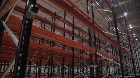 Factory, empty warehouse, a large space, a new business Stock Footage 49071923