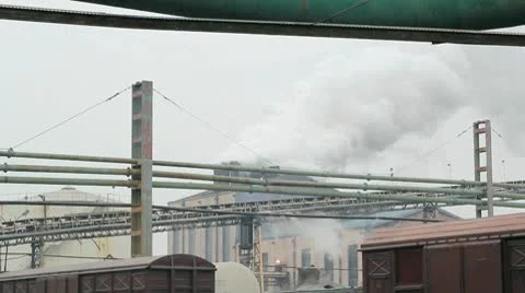 Factory Exterior Stock Footage