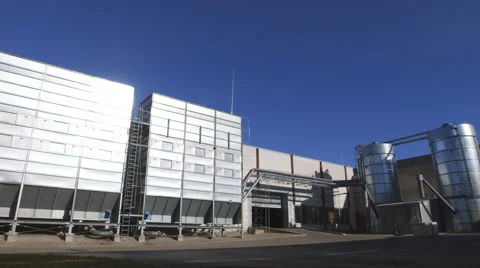 Factory Exterior Stock Footage 49540929