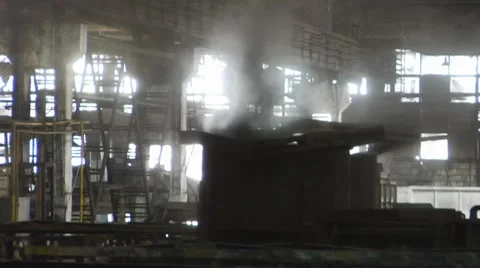 Factory ferrous metallurgy Video stock 7730334