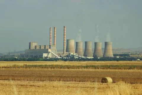 Factory on field 写真素材