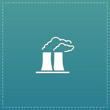 Factory flat icon Stock Illustration