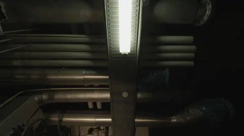 Factory with flickering light 2 Stock Footage 62651681