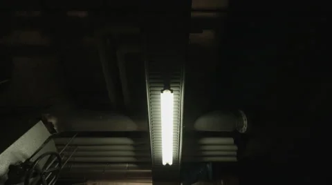 Factory with flickering light  Stock Footage 62651684