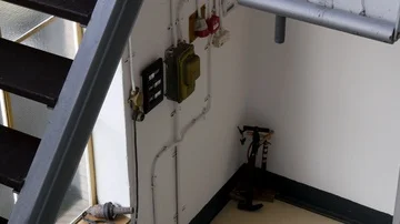 Factory floor with stairs Video stock 85604815