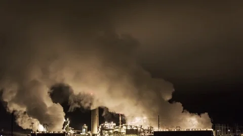Factory Fog, Time Lapse 스톡 동영상 85439006